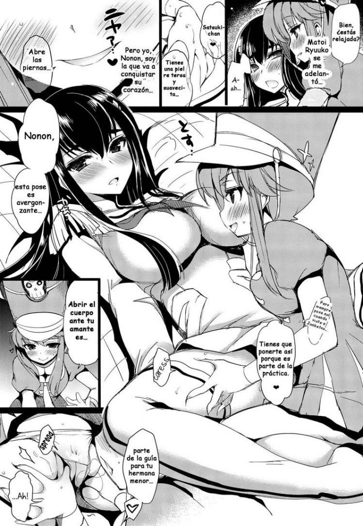 ᐈ Dos Lesbianas Jugando Cómic Yuri Hentai Milftoon Comic