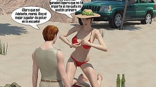 Incesto con mamá en la playa