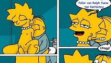 Cómics XX de Lisa Simpson desnuda