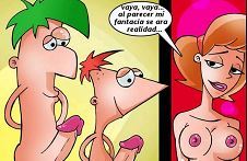 Cómic porno de dibujos con Phineas y Ferb