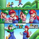 Mario y Luigi se convierten en chicas y son folladas por Bowser