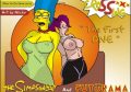 Los simpsons y futurama mini comics porno