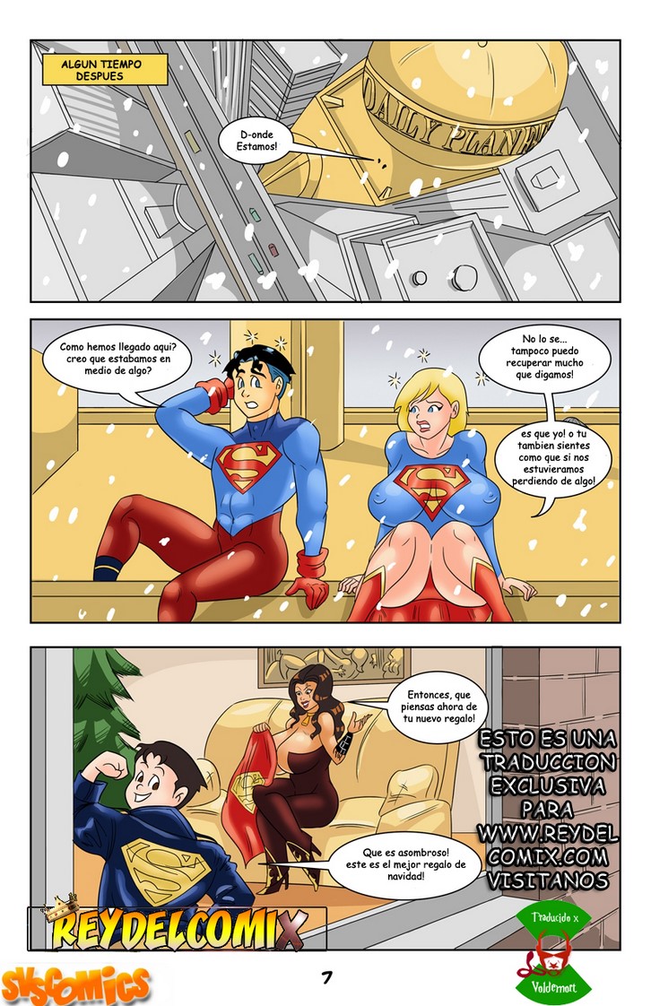Superman y supergirl en un comic XXX 